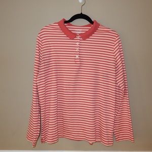 Lands End striped polo shirt